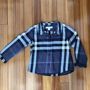 BURBERRY Boys Signature Plaid Button Down Shirt